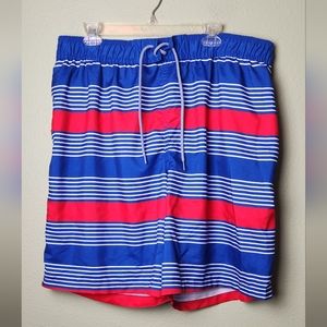 Cascade Sport Striped Mens Swim Trunks Size XXL